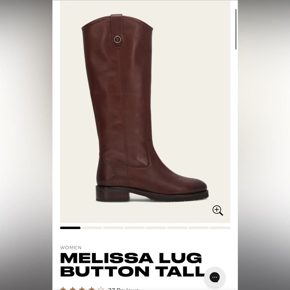 Frye Melissa Lug Tall Heeled Boots in Rich Brown
